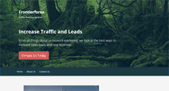 Desktop Screenshot of frontierforex.com